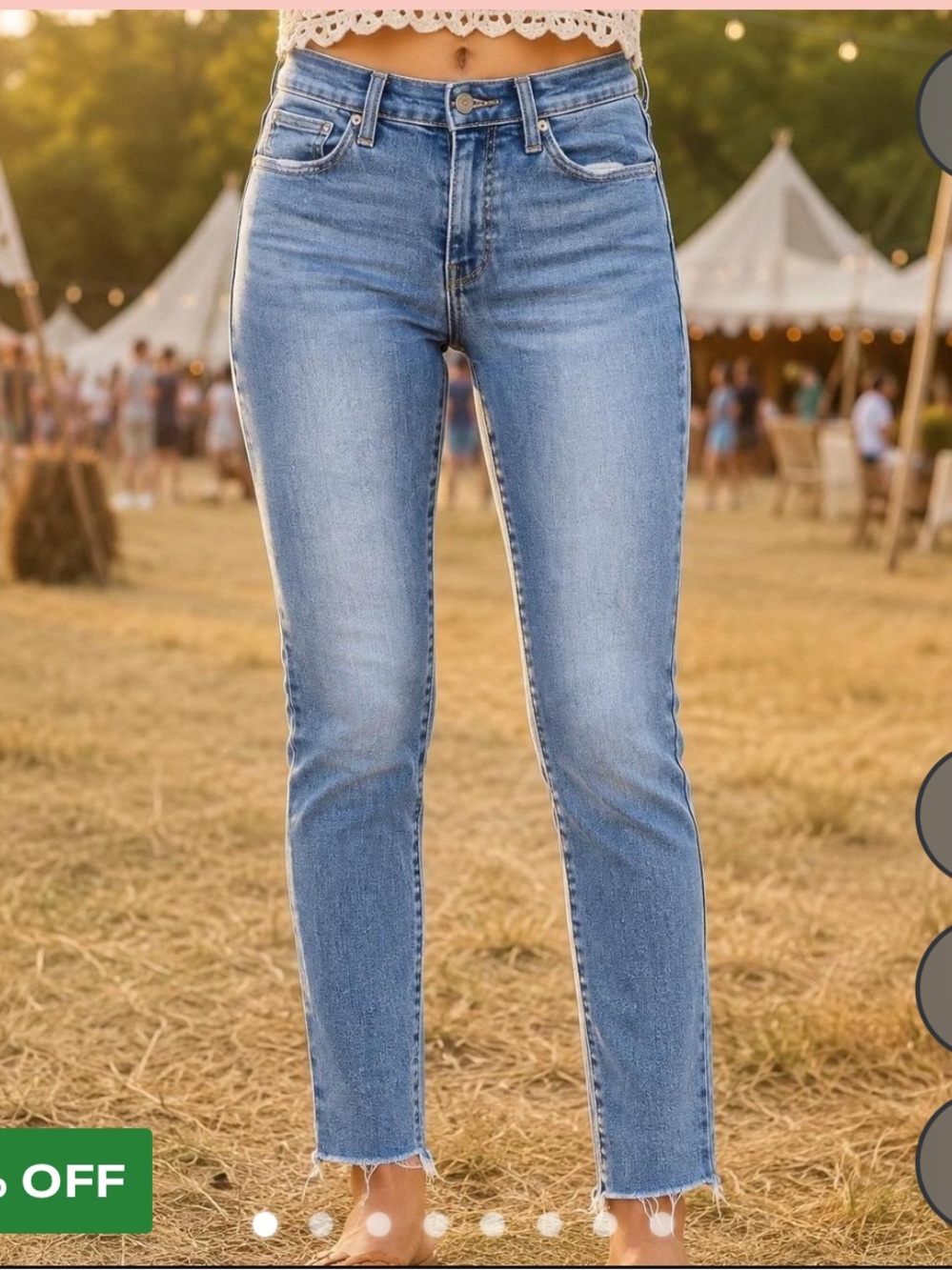 Lucky Brand Ava Mid Rise Skinny Jeans